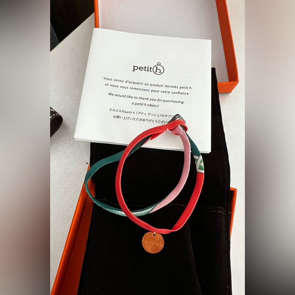 New Hermes Petite H silk double tour bracelet